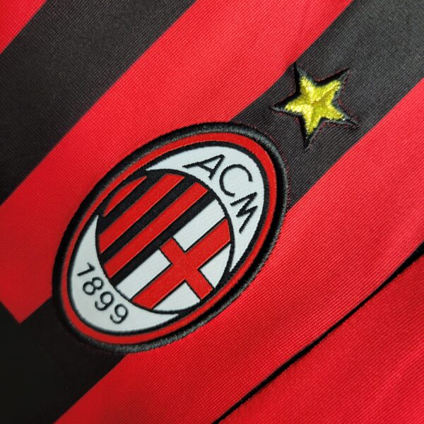 Camisola Principal A.C Milan 07/08 Retro - Image 3